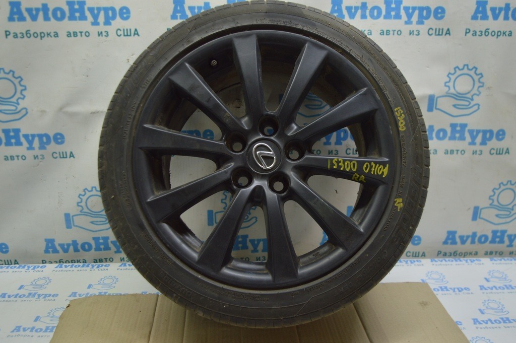 Комплект дисков R17 4шт Lexus IS250/IS300/IS350 06-13 c резиной на допил и датчиками — фото 2