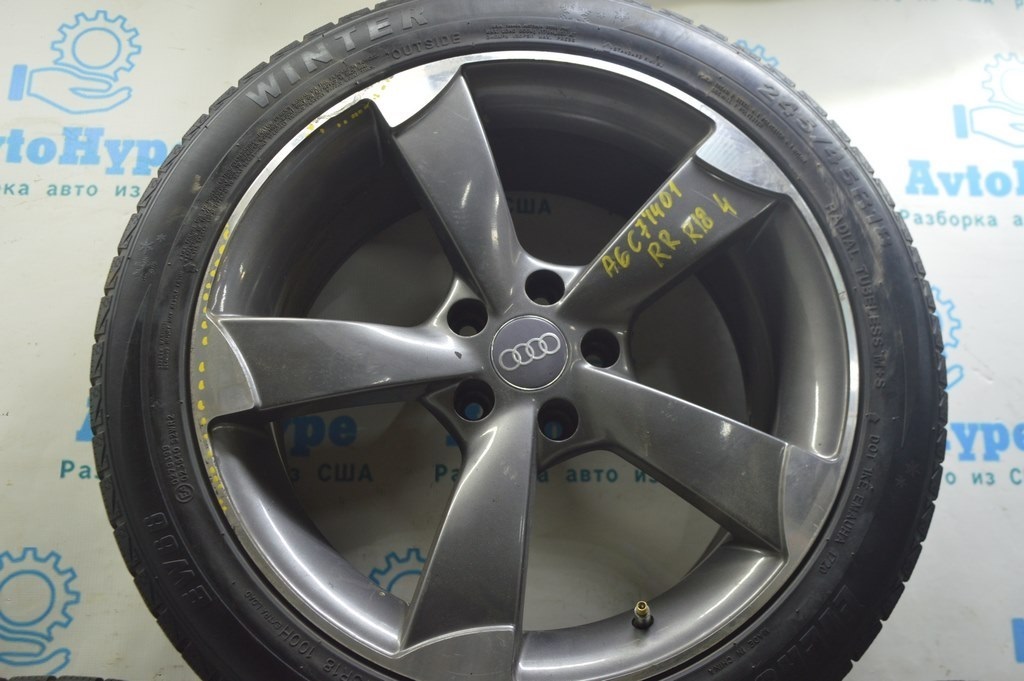 Комплект дисков R18 4шт 2диска хорошие,1 варился,1 нужно катать 8J китай Audi A6 C7 12-18 — фото 2