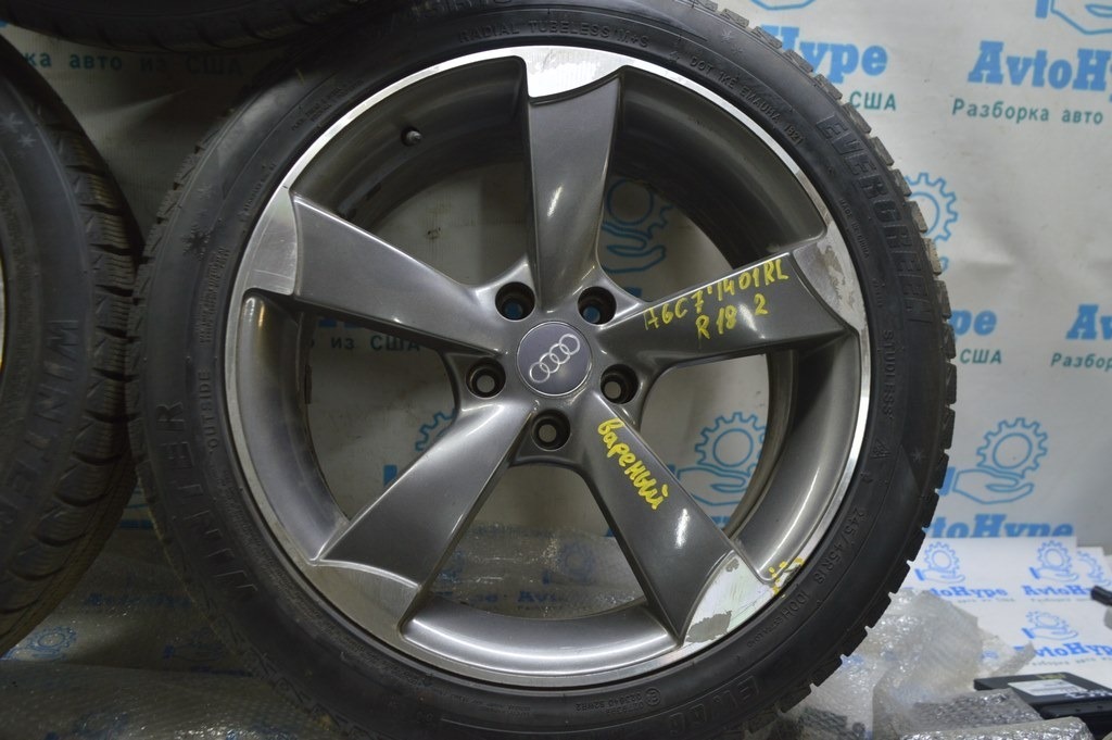 Комплект дисков R18 4шт 2диска хорошие,1 варился,1 нужно катать 8J китай Audi A6 C7 12-18 — фото 3