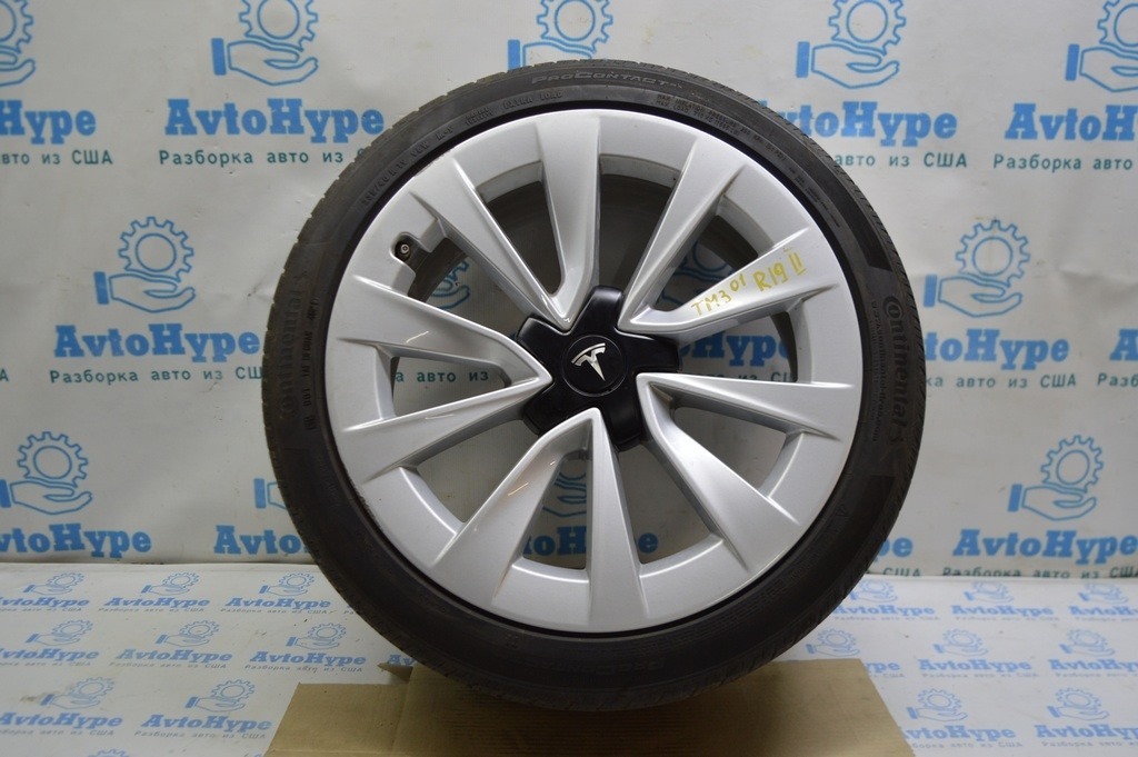 Комплект дисков R19 19x8.5J ET40 Tesla Model 3 18- Stiletto с резиной на допил датч.и колпачк. — фото 4