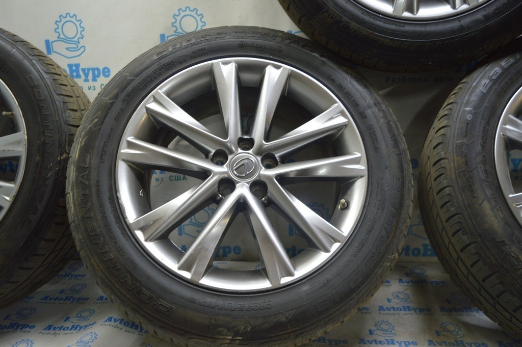 Комплект дисков R19 Lexus RX350 RX450h 10-15 F-SPORT c резиной Continental и датчик (02) — фото 3
