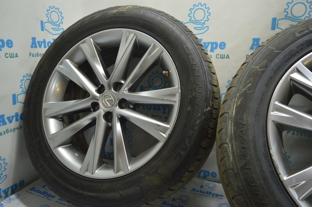 Комплект дисков R19 Lexus RX350 RX450h 10-15 F-SPORT c резиной Continental и датчик (02) — фото 4