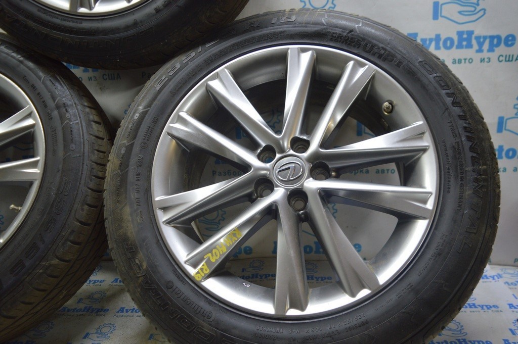 Комплект дисков R19 Lexus RX350 RX450h 10-15 F-SPORT c резиной Continental и датчик (02) — фото 2