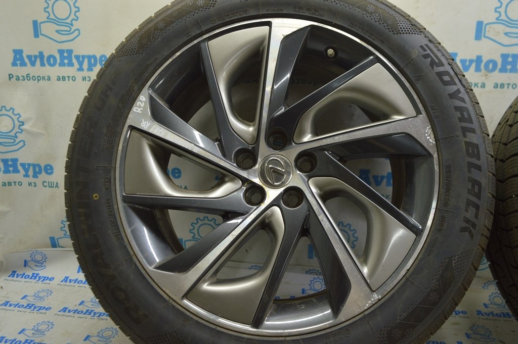 Комплект дисков r20 8J 5x114.3 et 30 Lexus RX350 RX450h 16-22 В сборе с резиной (01) 255/50/20 — фото 2