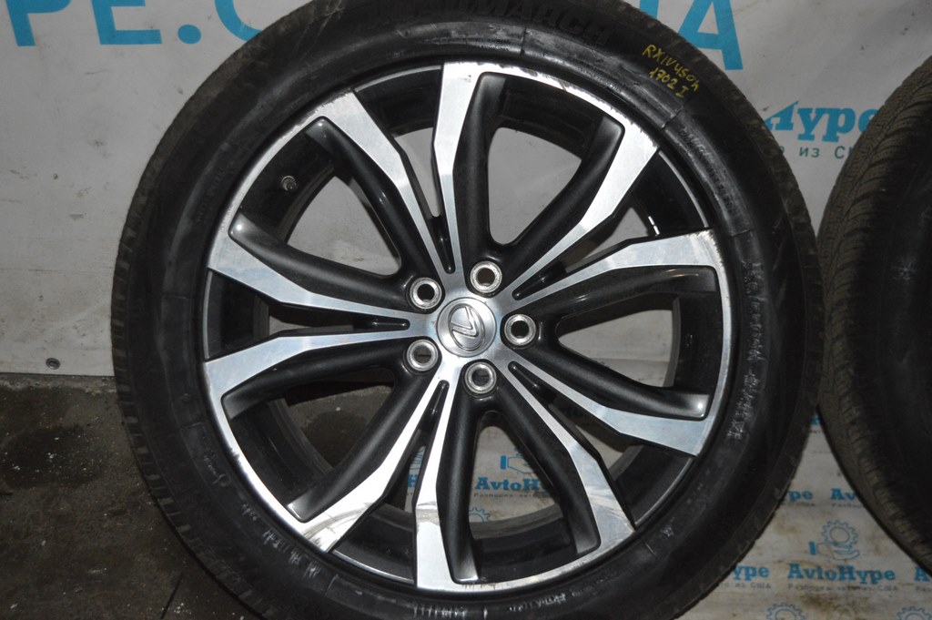 Комплект дисков R20*8J Lexus RX350 RX450h 16-22 легкая бордюрка с резиной (01) 255/50/20 — фото 4