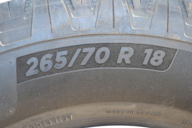 Комплект дисков с резиной 265/70 R18x7.5J Toyota Tundra 22- Michelin LTX Trail 04/23год (01) — фото 3