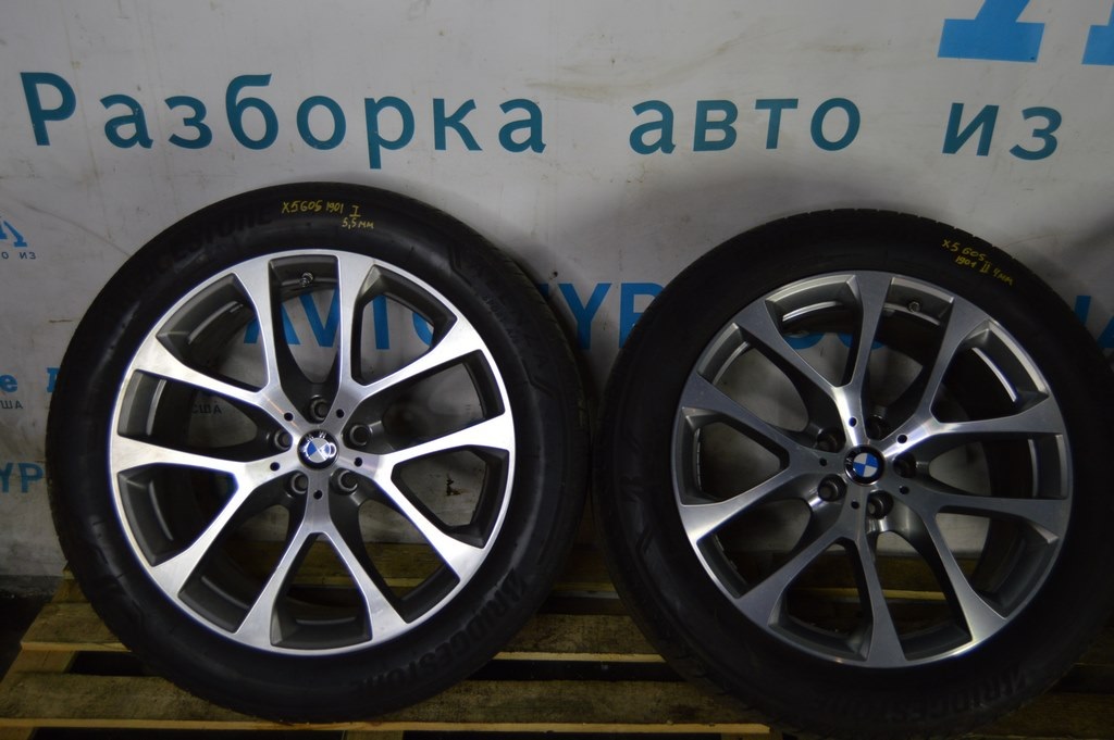 Комплект дисков с резиной и датчиками R20 x 9J H2 BMW X5 G05 19-23 (01) новая резина — фото 2