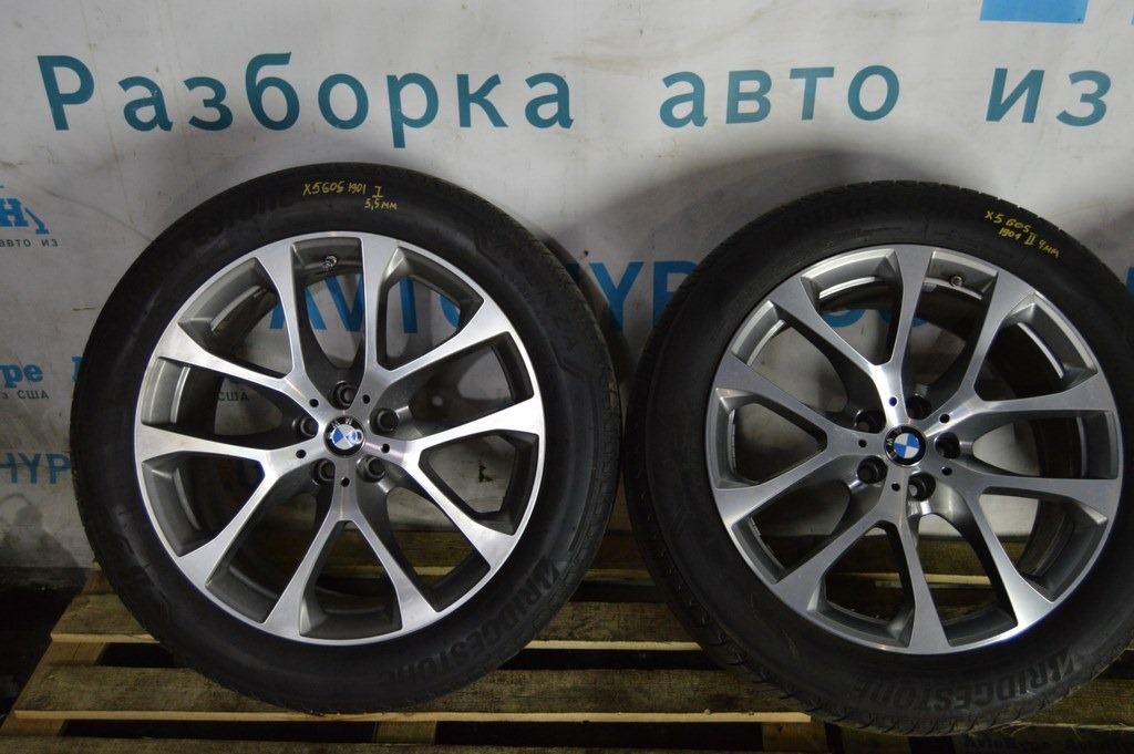 Комплект дисков с резиной и датчиками R20 x 9J H2 BMW X5 G05 19-23 (01) новая резина — фото 4