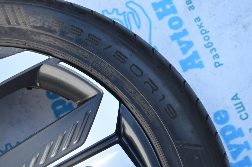 Комплект дисков с резиной R19x7.5J Hyundai Tucson 22- (01) легка бордюр DUNLOP 235/50 R19 24г — фото 4