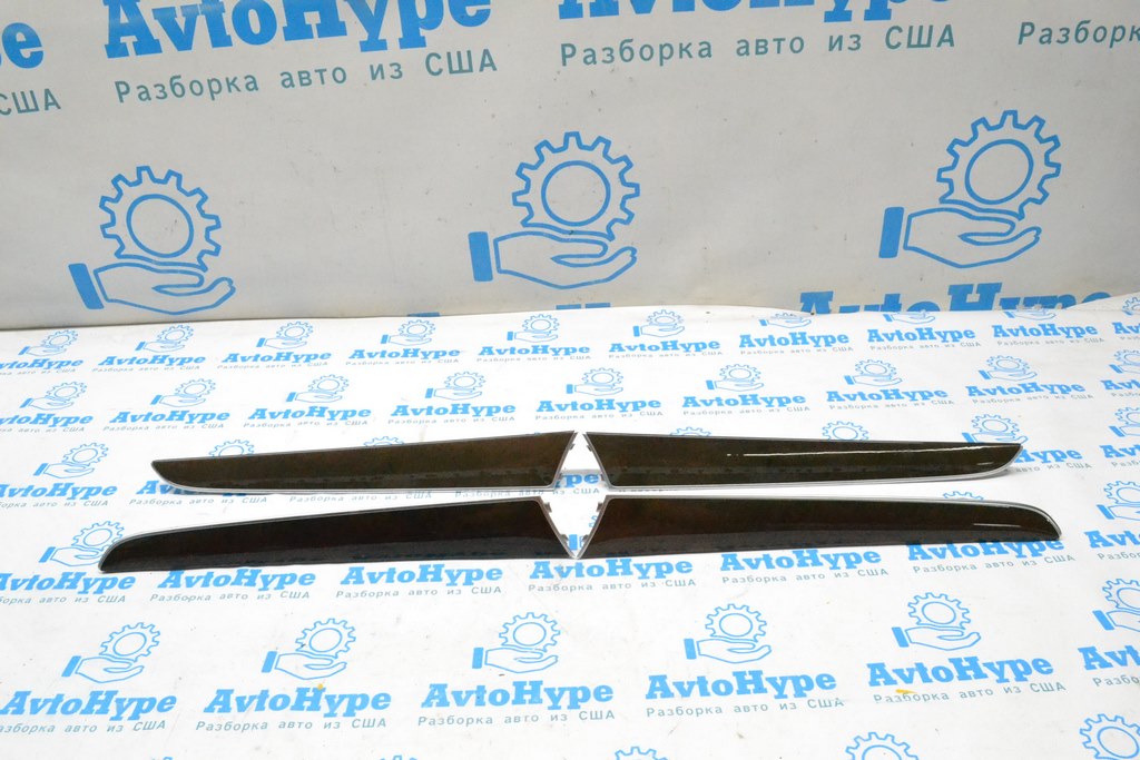 Комплект дверных накладок темное дерево Audi Q5 8R 09-17 8R0867410 (02)