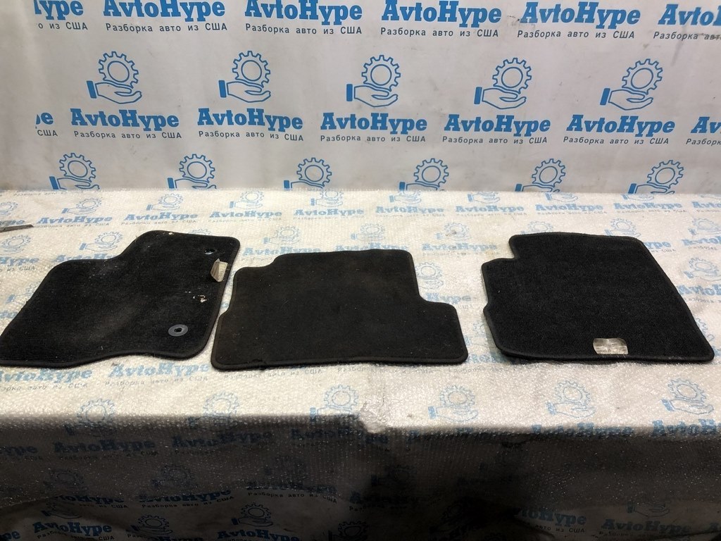 Комплект ковриков салона Ford C-max MK2 13- тряпка черн ТОЛЬКО 3ШТ