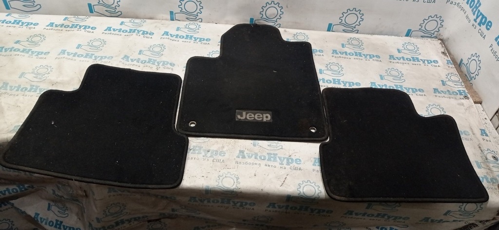 Комплект ковриков салона Jeep Cherokee KL 14- тряпка черн ТОЛЬКО 3ШТ