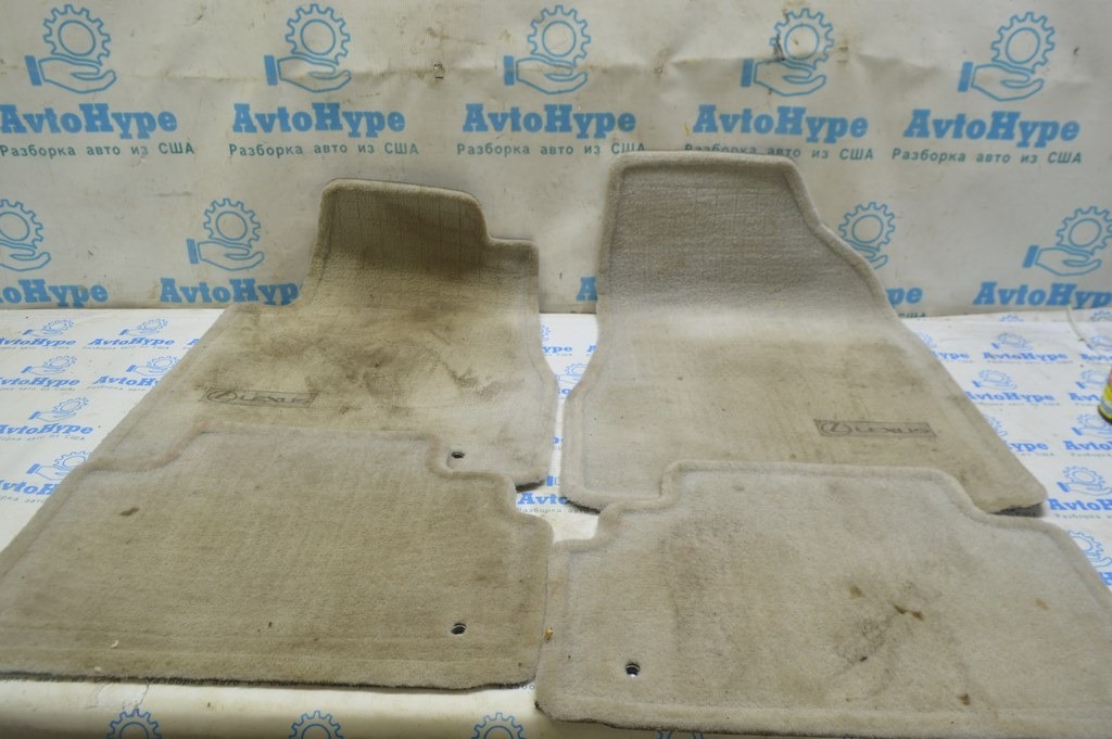 Комплект ковриков салона Lexus RX300 RX330 RX350 RX400h 04-09 серый (02) под чистку
