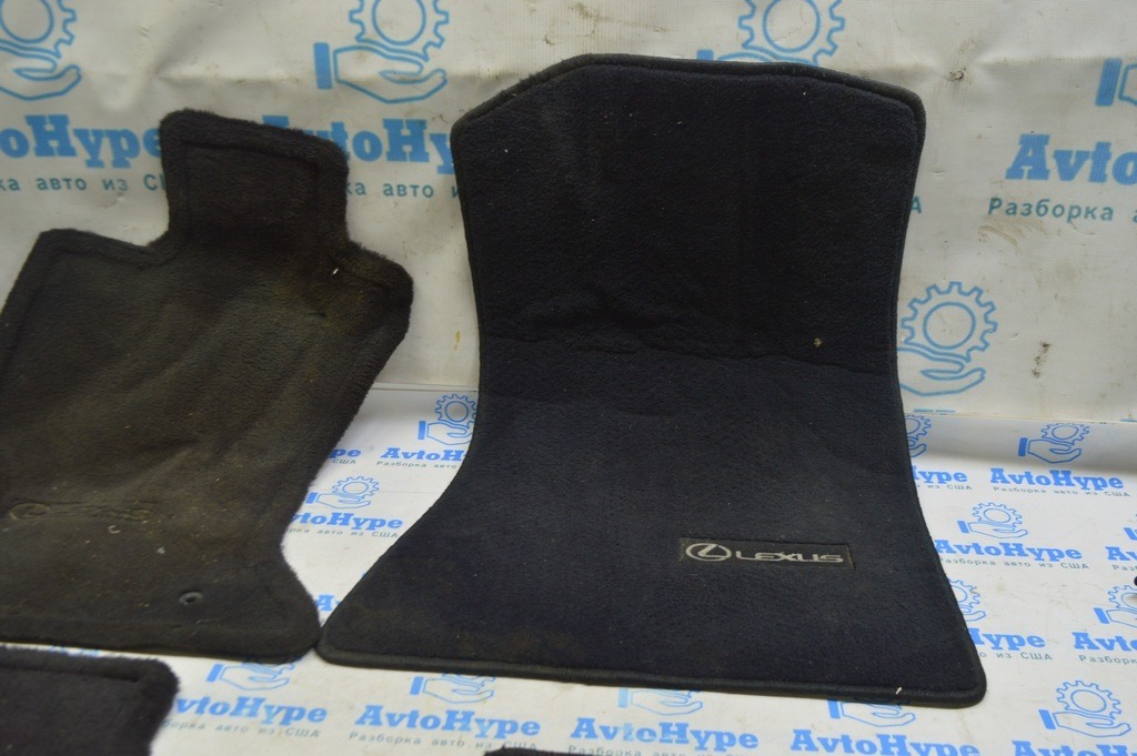 Комплект ковриков салона Lexus RX350 RX450h 16-22 тряпка черные, под химчистку (01) правый рул — фото 3