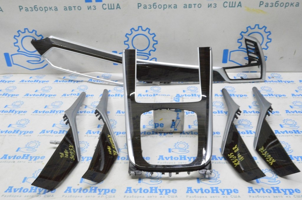 Комплект накладок BMW X5 G05 19-23 под дерево Fineline Stripe (01) царапины