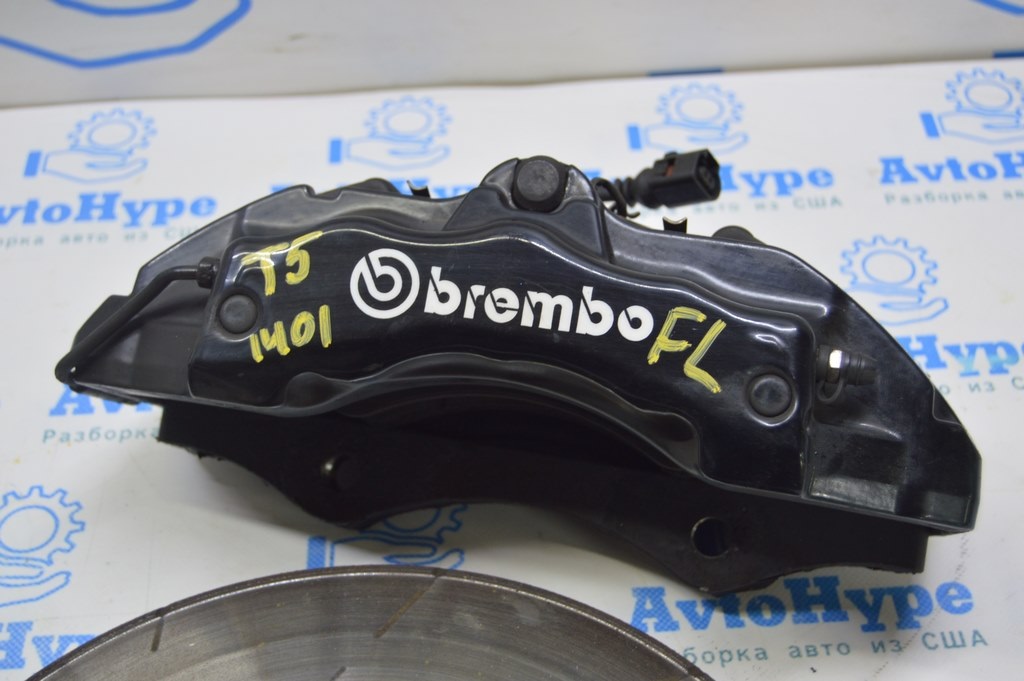 Комплект перед суппортов с дисками 340мм VW Multivan T5 09-15 BREMBO, 6 поршн, перфорация (01) — фото 4