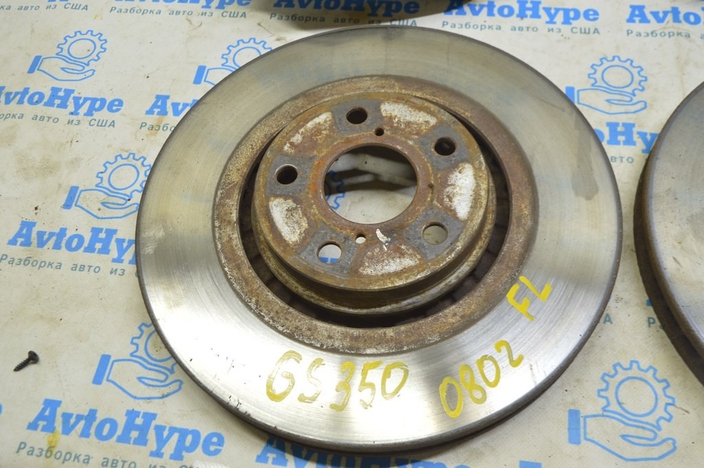 Комплект передних суппортов с дисками и колодками 4поршня Lexus GS350 GS430 GS450h 06-11 (02) — фото 3