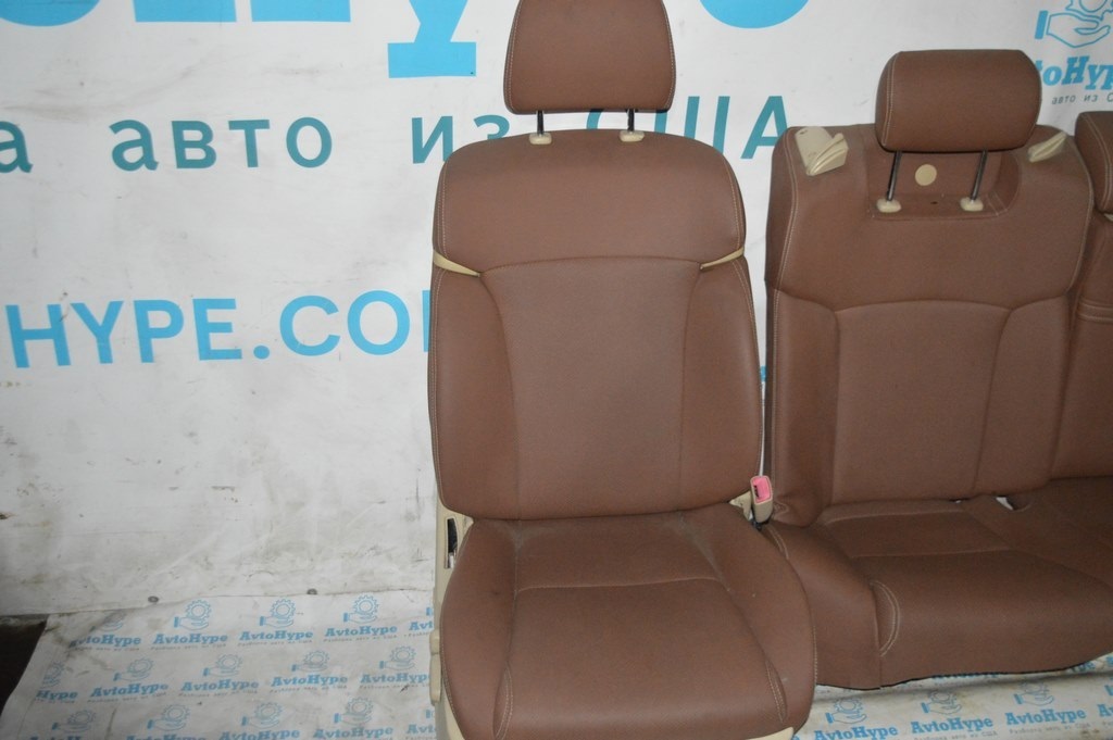 Комплект сидений Lexus GS300 GS350 GS430 GS450h 06-07 кожа коричнев,электр,вентиляц,подогр (02 — фото 3