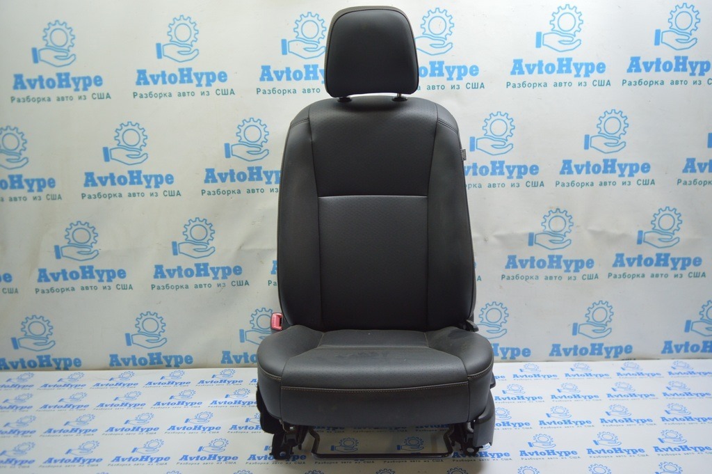 Комплект сидений перед и зад c Airbag Toyota Camry v50 12-14 Черная кожа идеал (01)