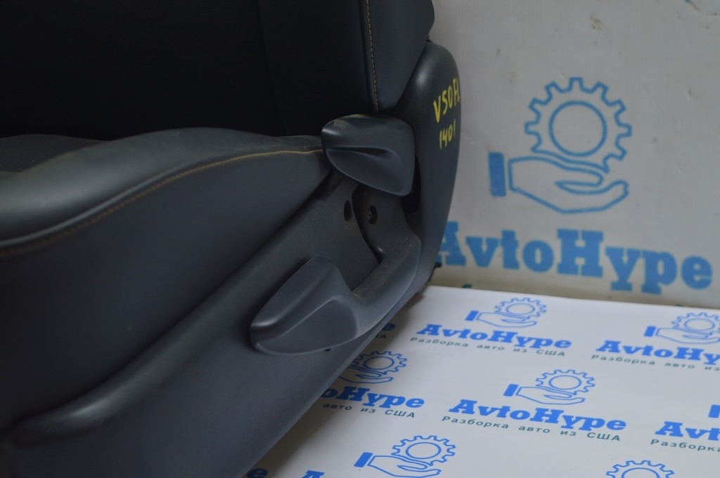 Комплект сидений перед и зад c Airbag Toyota Camry v50 12-14 Черная кожа идеал (01) — фото 2