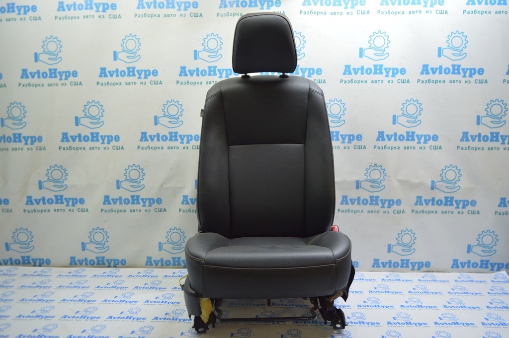 Комплект сидений перед и зад c Airbag Toyota Camry v50 12-14 Черная кожа идеал (01) — фото 3