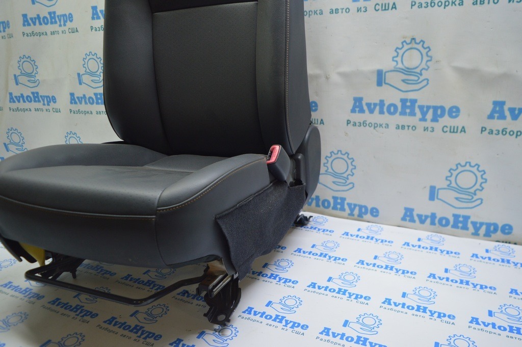 Комплект сидений перед и зад c Airbag Toyota Camry v50 12-14 Черная кожа идеал (01) — фото 4