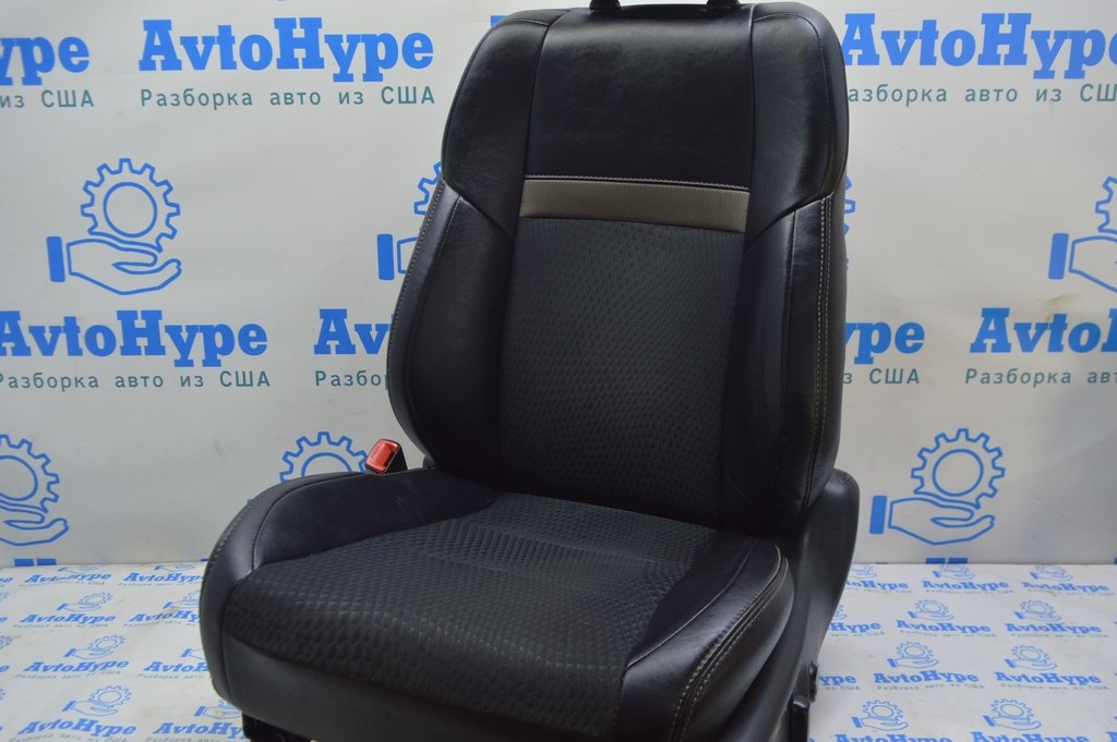 Комплект сидений перед и зад c Airbag Toyota Camry v50 12-14 usa SE, электро.черн (03) деф