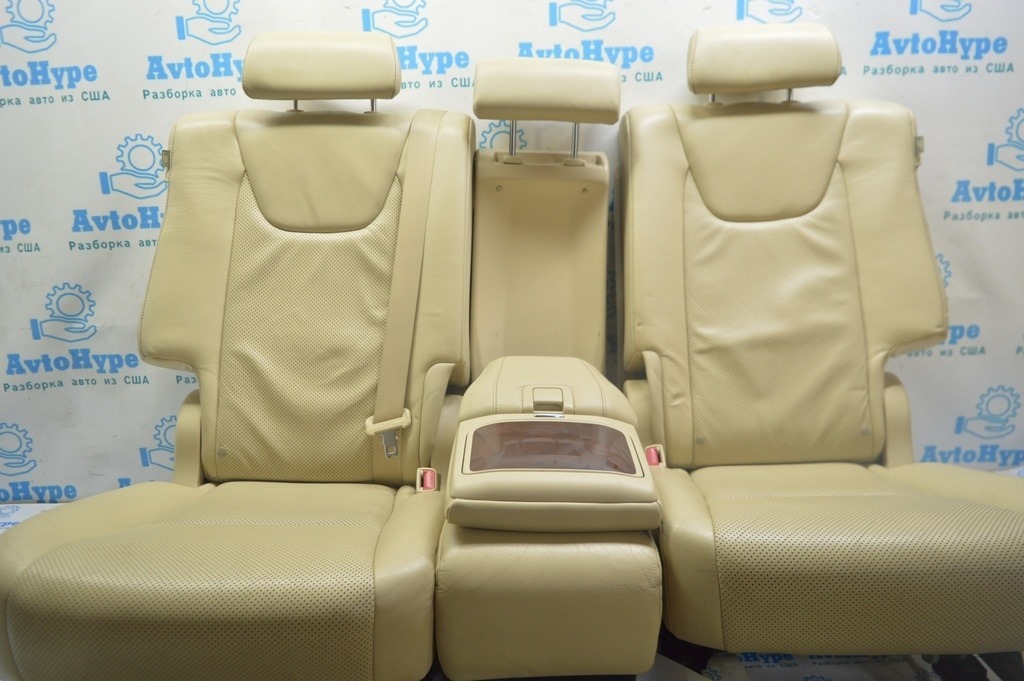 Комплект сидений перед и зад Lexus RX350 10-15 (01) беж кожа с оттоманкой и Airbag — фото 4