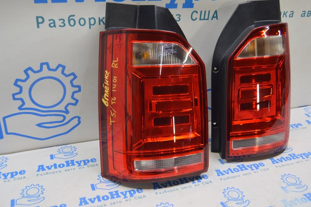 Комплект задних фонарей VW Multivan T6 16-19 LED (01) в плёнке — фото 3