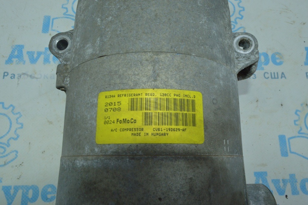 Компрессор кондиционера Ford Escape MK3 13-16 2.0T CV61-19D629-AD без шкива,клин — фото 2