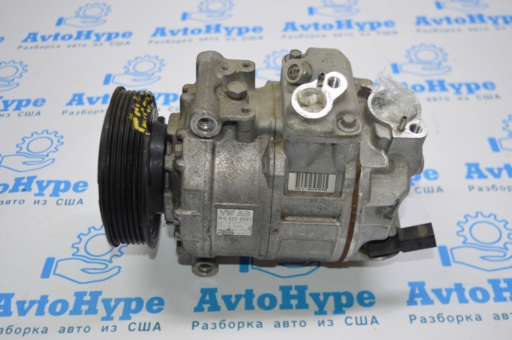 Компрессор кондиционера VW Passat b7 USA 1.8T (05) деф.шкива