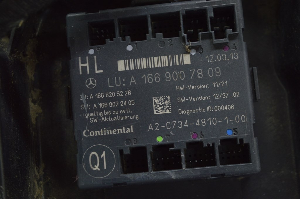 Компьютер двери зад лев Mercedes W166 ML 11-18 (01) реализ Максим