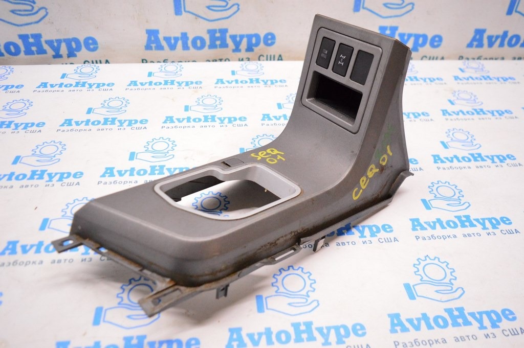 Консоль КПП Toyota Sequoia 2008-2022 кожа сер