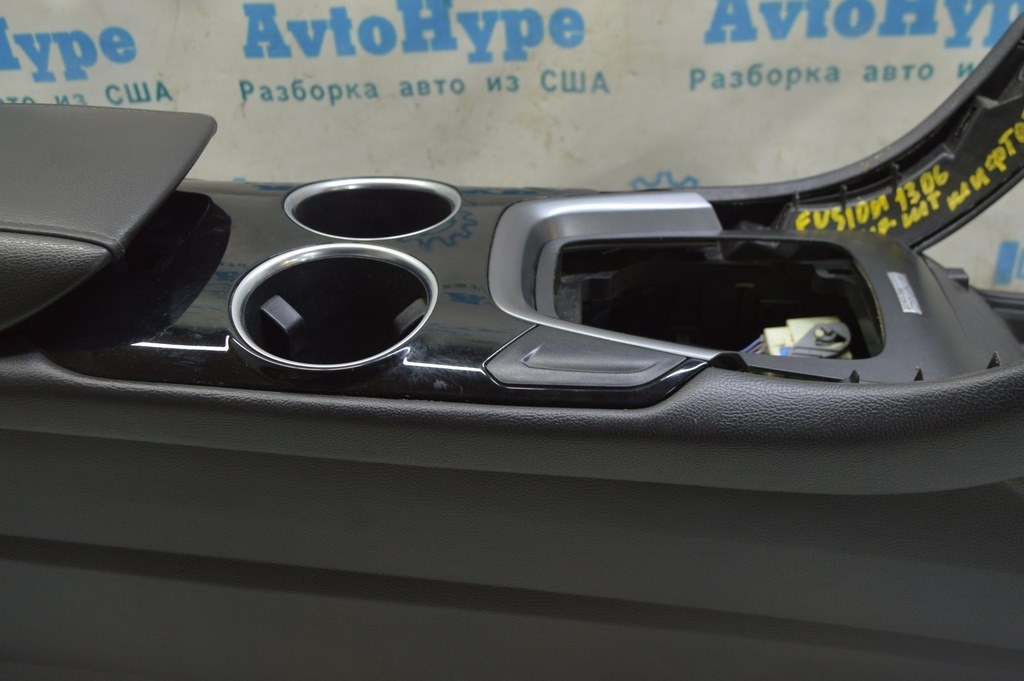 Консоль центральная подлокотник Ford Fusion mk5 13-16 черн,с воздуховодом,без накладки (06) — фото 2