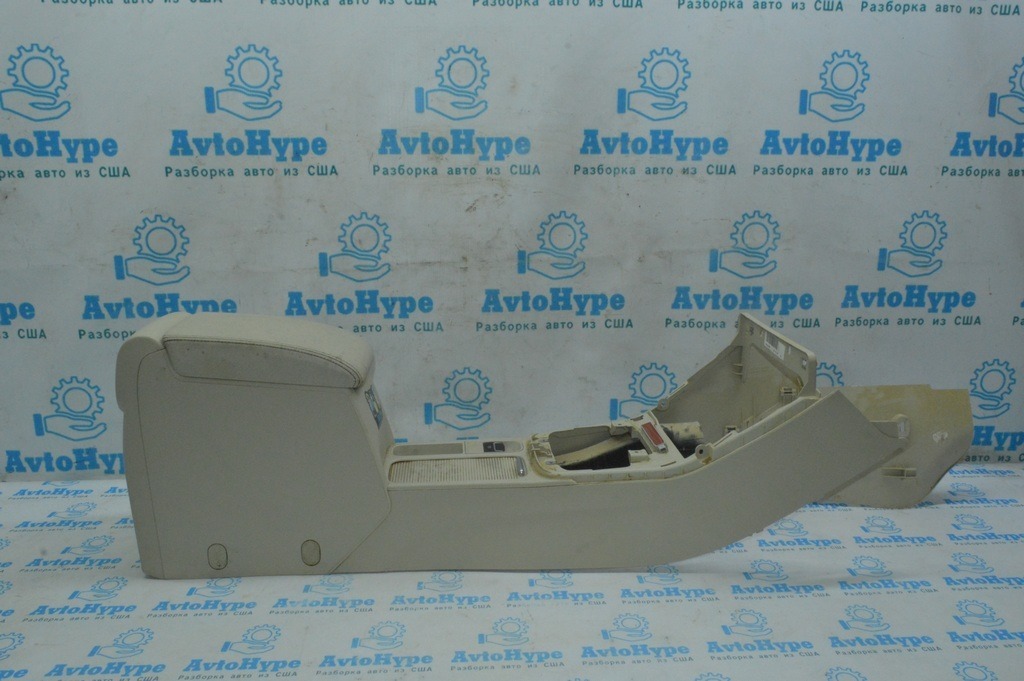 Консоль центральная (подлокотник и подстаканник) VW Tiguan 09-17 кожа беж (08)