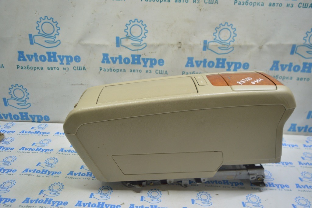 Консоль центральная подлокотник и подстаканники Lexus RX300 RX330 RX350 RX400h 04-09 беж (01)