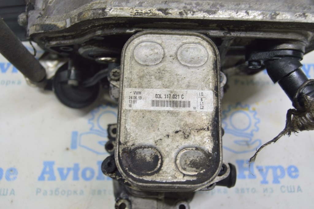 Корпус маслянного фильтра с охладителем ДВС VW Multivan T5 09-15 2.0d — фото 4