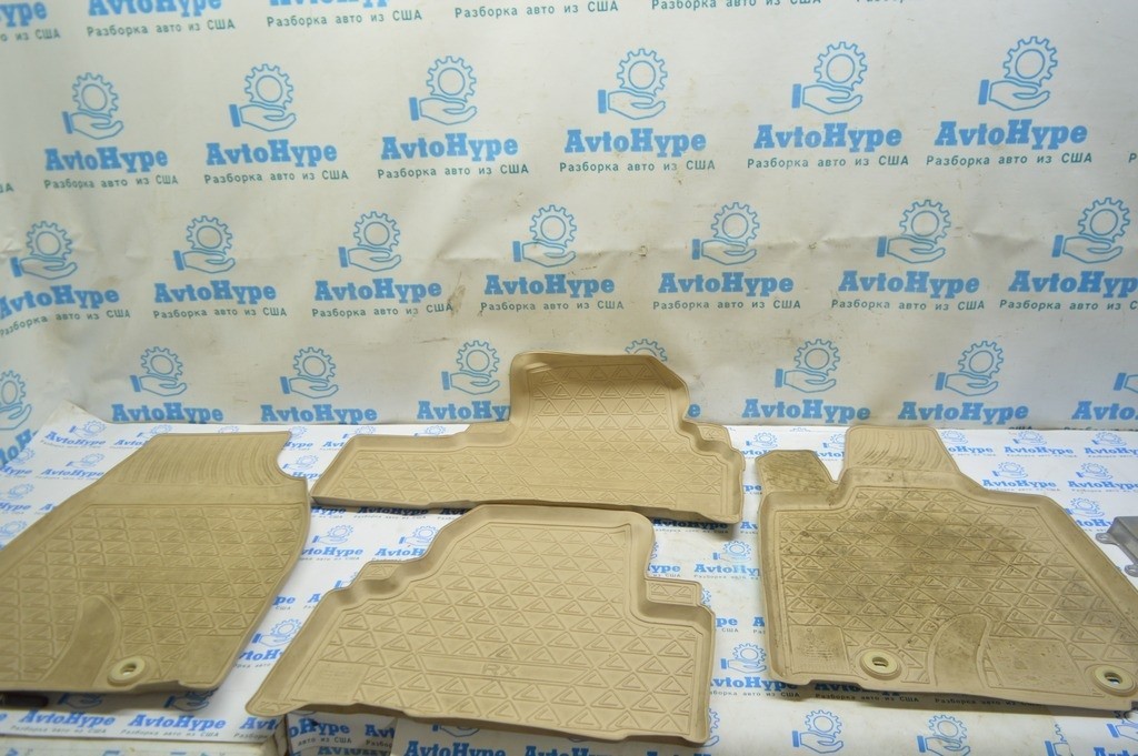 Коврики комплект Lexus RX350 10-15 (01) бежевая резина