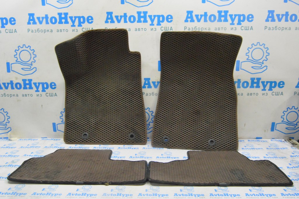 Коврики комплект Lexus RX350 10-15 (03) коричневые, EVA, оплавлены