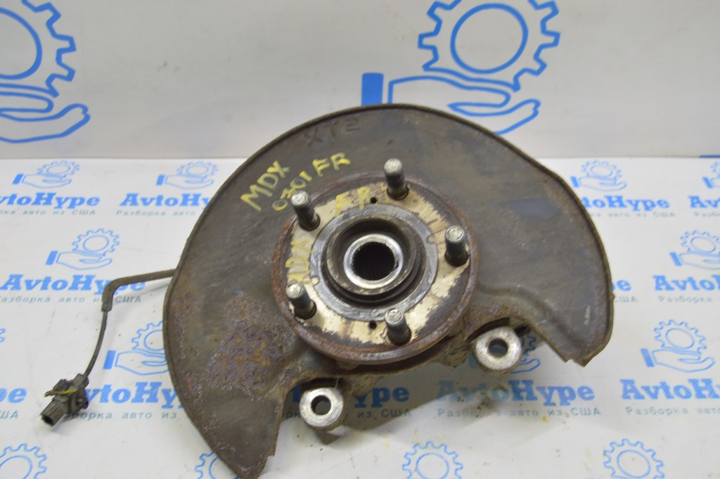 Кожух тормозного диска перед прав Acura MDX 07-13 (01) ржавый