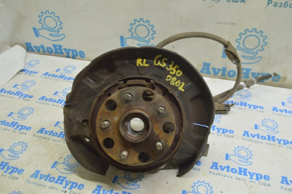 Кожух тормозного диска задний левый Lexus GS300 GS350 GS430 GS450h 06-11 (02) ржавый