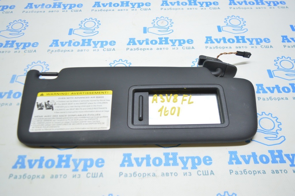 Козырек левый Audi A3 8V 15-16 4d черный