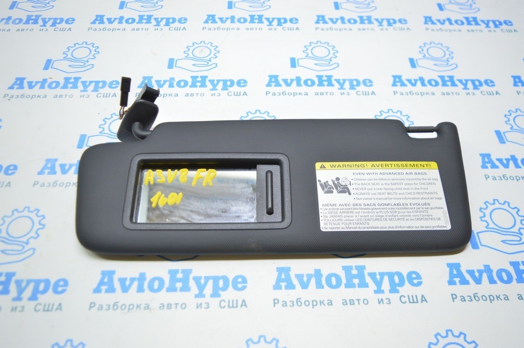 Козырек правый Audi A3 8V 15-16 4d черный