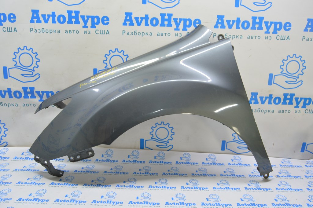 Крыло переднее левое Acura MDX 07-13 (01) зеленое, крашено, ржавчина