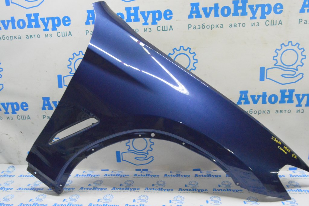 Крыло переднее правое BMW X3 G01 X4 G02 18- (02) цвет phytonic-blau metallic скол краски