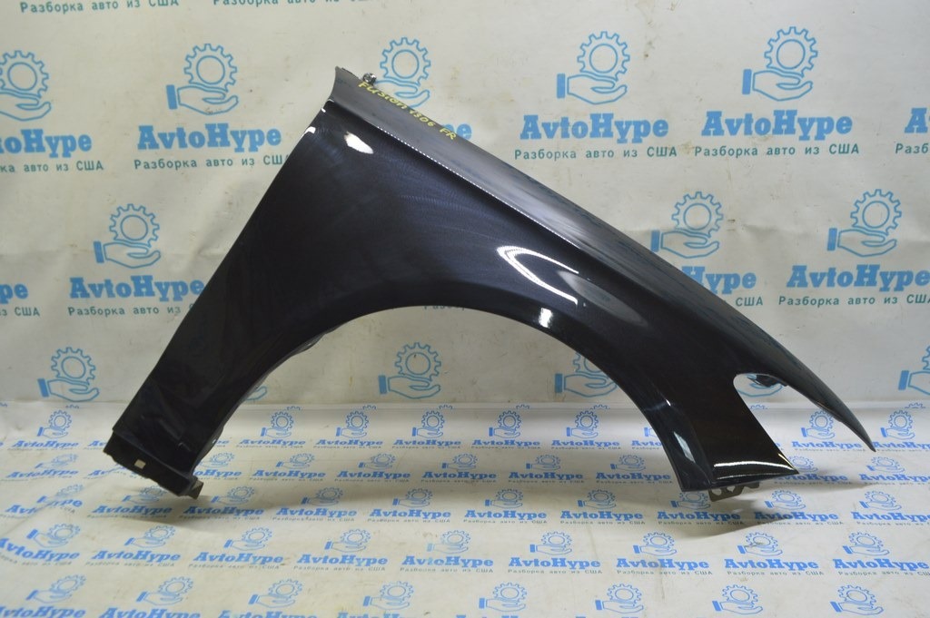 Крыло переднее правое Ford Fusion mk5 13-16 (06) черный цвет UH крашеное