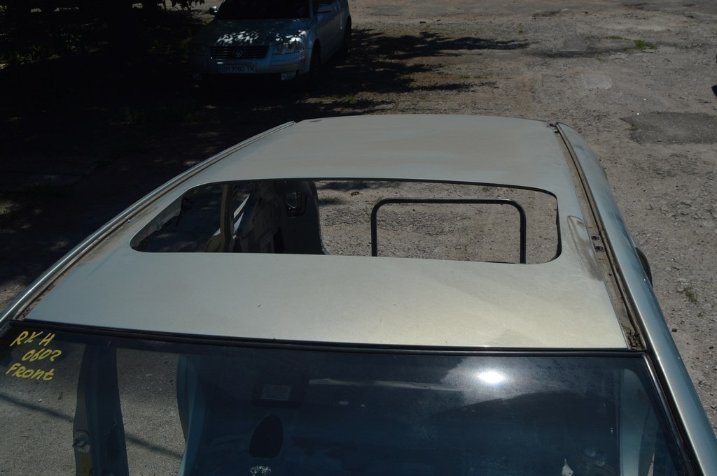 Крыша металл Lexus RX300 RX330 RX350 RX400h 04-09 под люк (02) серебро слева коротко обрезана