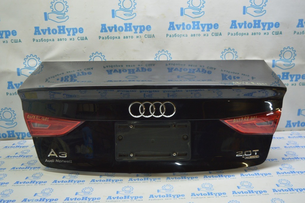 Крышка багажника Audi A3 8V 15-20 4d, 5d черный LY9T (02)