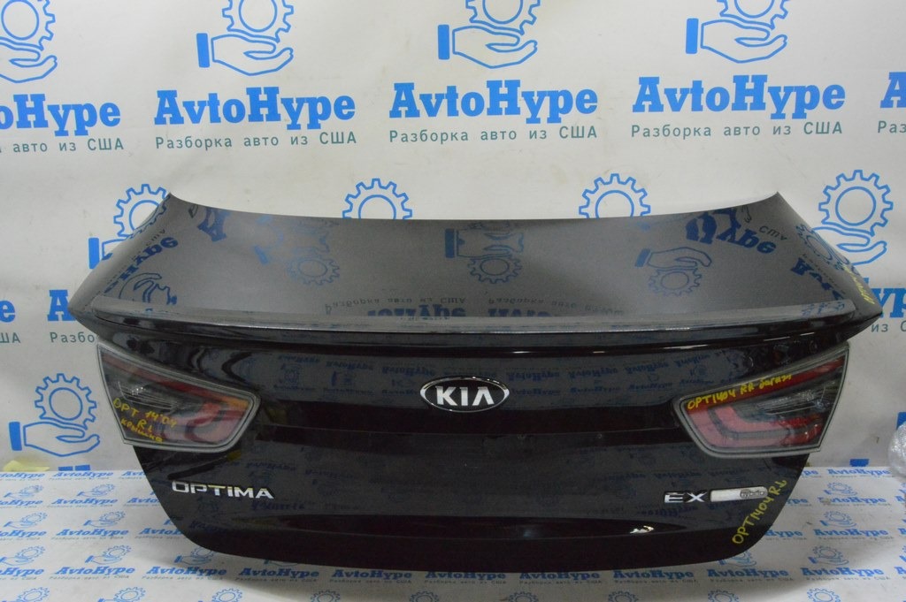 Крышка багажника Kia Optima 14-15 рест hybrid (04) черная