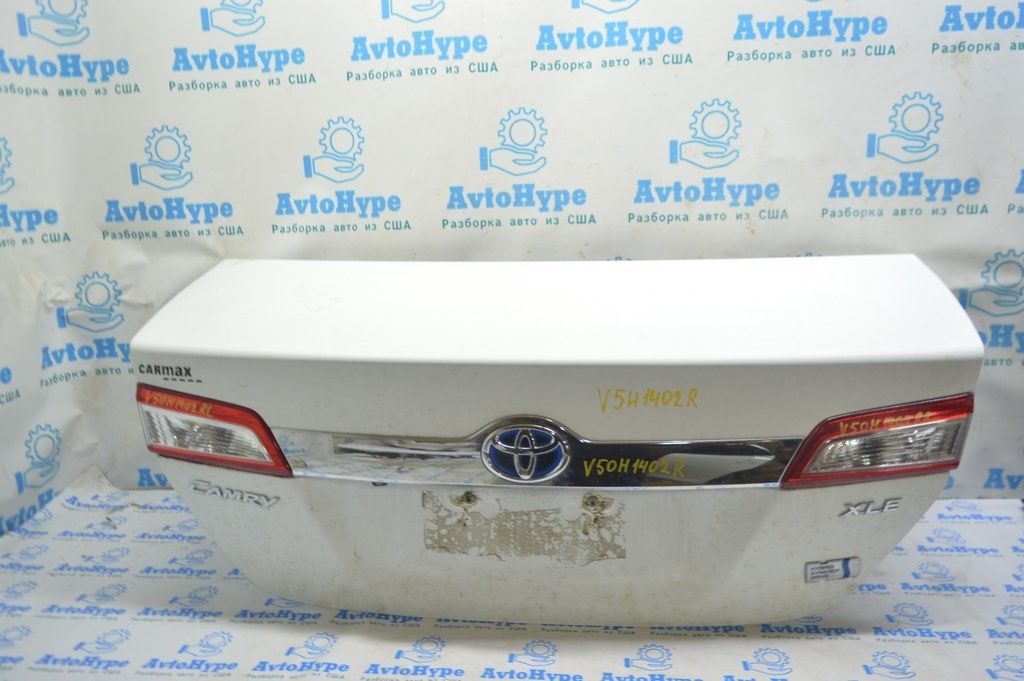 Крышка багажника Toyota Camry v50 12-14 usa белая (02) В ЦВЕТ — фото 2